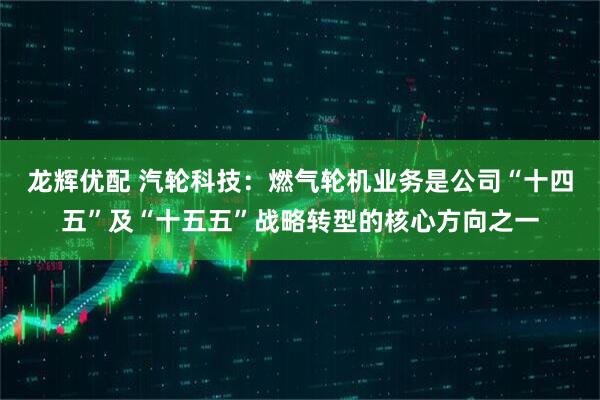 龙辉优配 汽轮科技：燃气轮机业务是公司“十四五”及“十五五”战略转型的核心方向之一